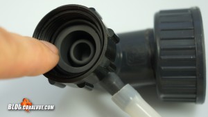 The smallest of the o-rings is installed in the venturi elbow nut. 