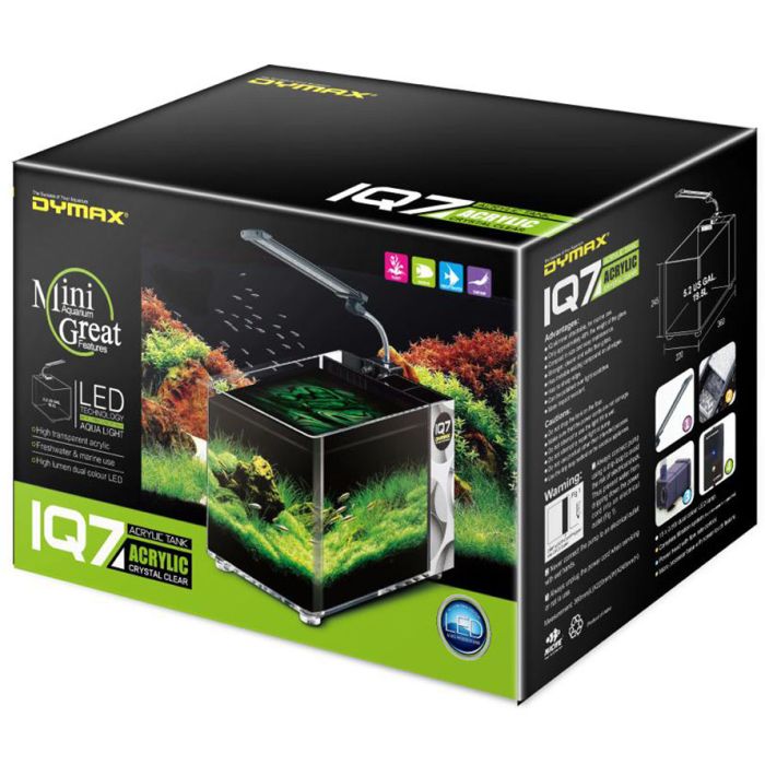 Dymax IQ7 5.2-Gallon Mini Acrylic Aquarium | CoralVue