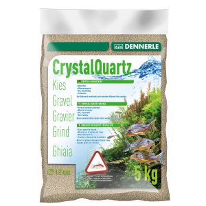 Dennerle Crystal Quartz Gravel - Natural White, 5kg