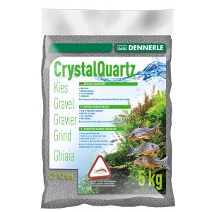 Dennerle Crystal Quartz Gravel - Slate Gray, 5kg
