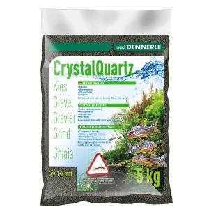Dennerle Crystal Quartz Gravel - Diamond Black, 5kg