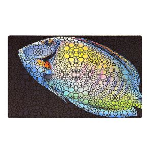 Flipper Aquarium Mat with Tang Art