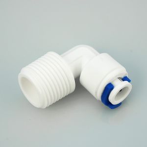 Icecap RO/DI Male Elbow, Tube 1/4in x Pipe 3/8in