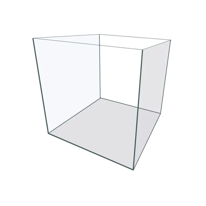 salmon_ハオルチア_アイスキューブ IceCap 11.3 Gallon Trimless Cube Aquarium | CoralVue