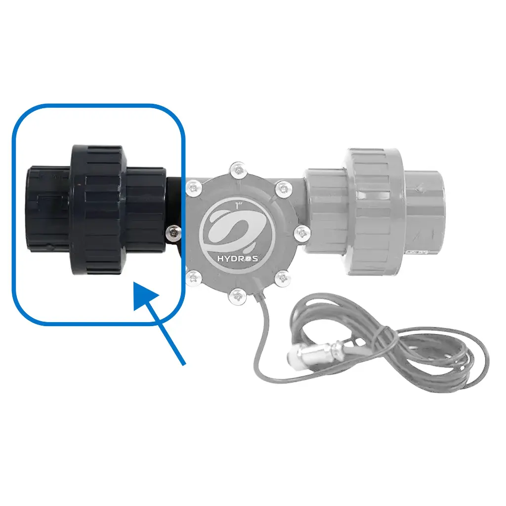 Hydros Flow Sensor 1" Union -Show Placement.webp