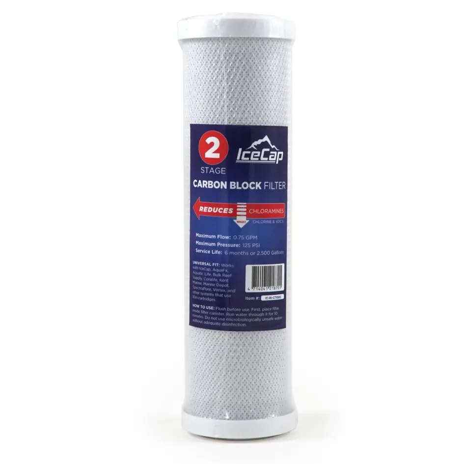 IceCap 10in Chloramine Carbon Block Filter
