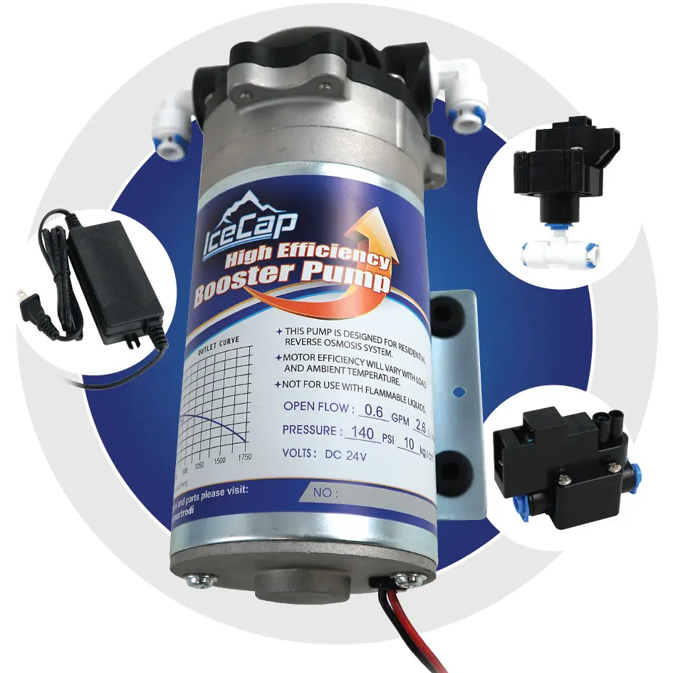 IceCap Reverse Osmosis Booster Pump Kit