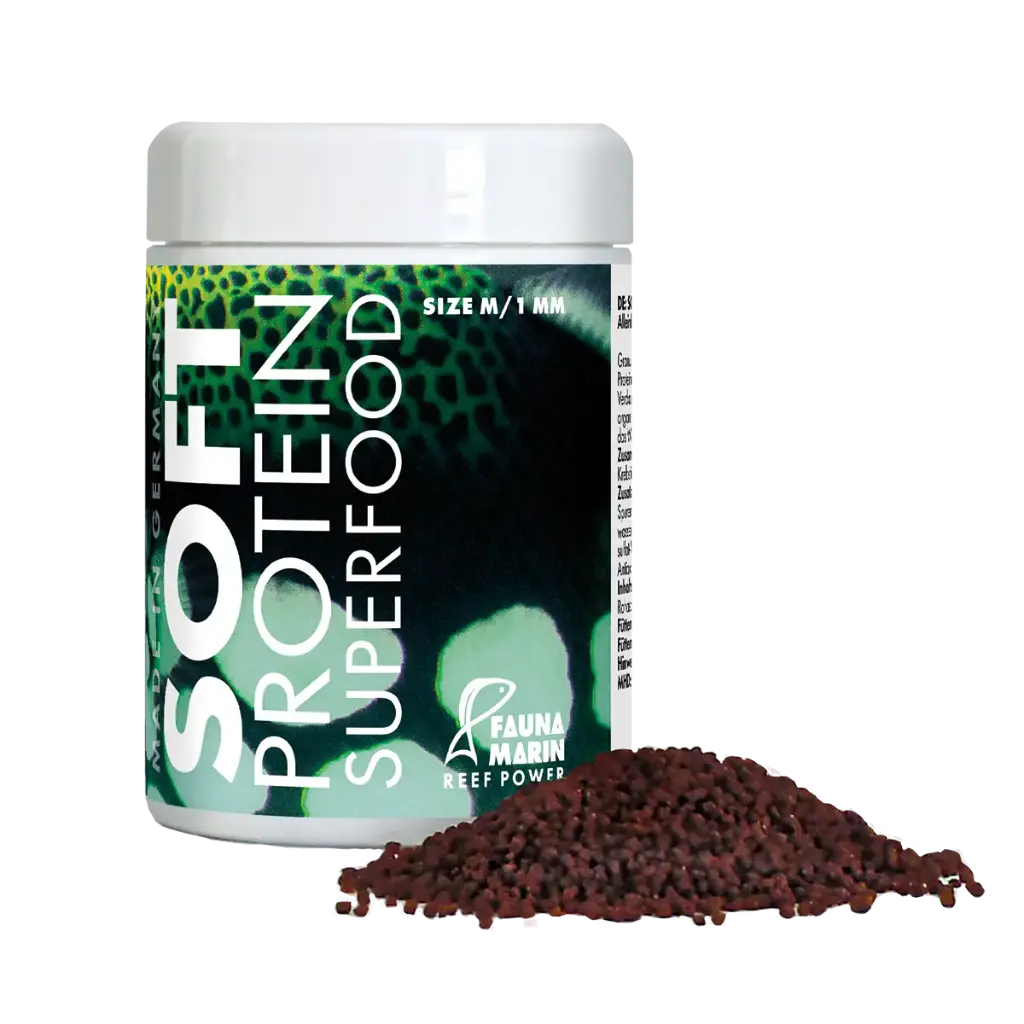 Fauna Marin Soft Protein Super Food, Medium Pellet Fish Food, 100 ml
