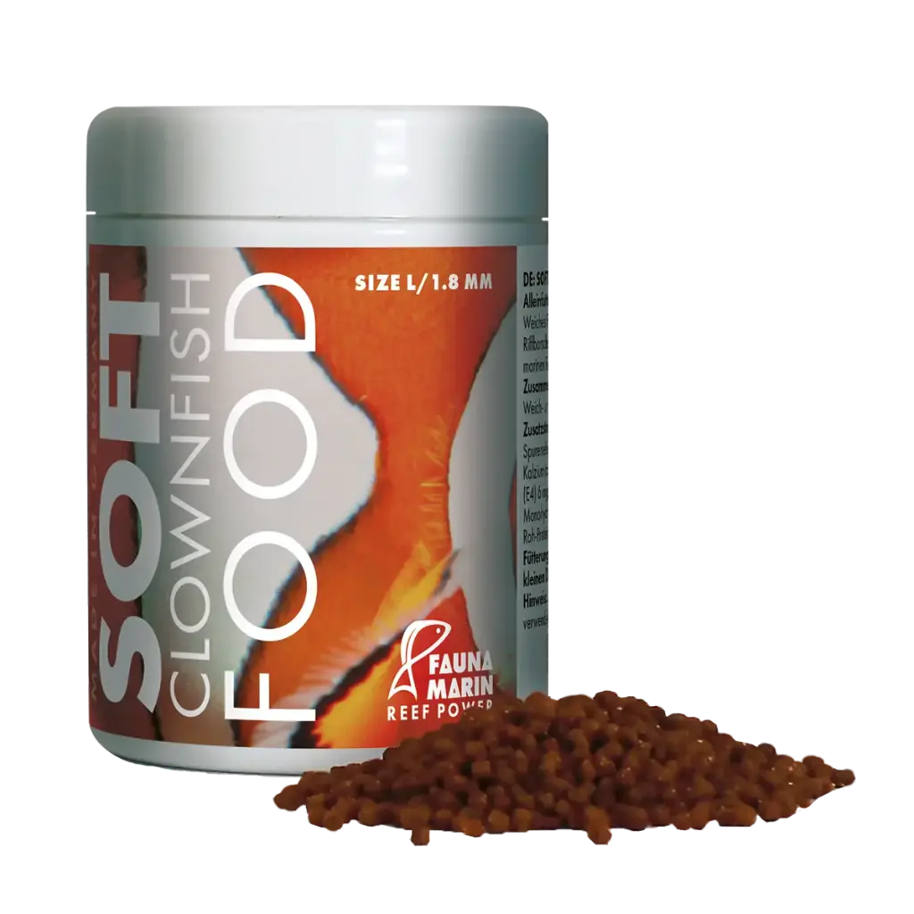 Fauna Marin Soft Clownfish Food, Large Pellet Fish Food, 100 ml