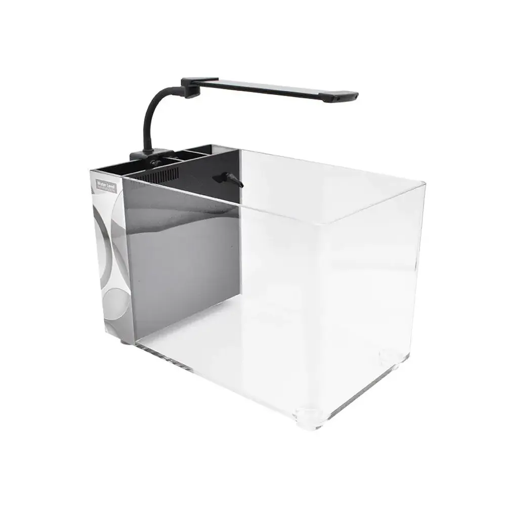 Dymax IQ7 5.2-Gallon Mini Acrylic Aquarium, Crystal White
