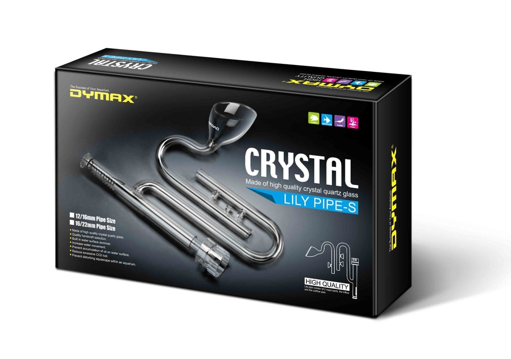 Dymax Crystal Lilly Pipe with Surface Skimmer Set, 16/22 mm