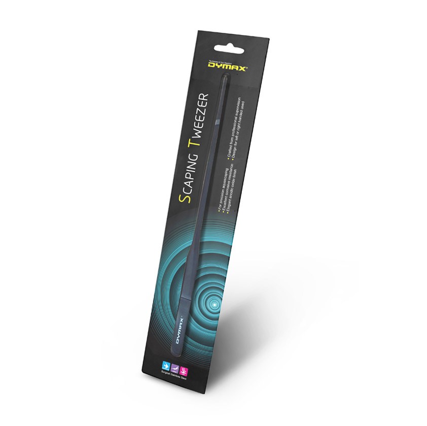 DYMAX STAINLESS STEEL TWEEZERS-STRAIGHT