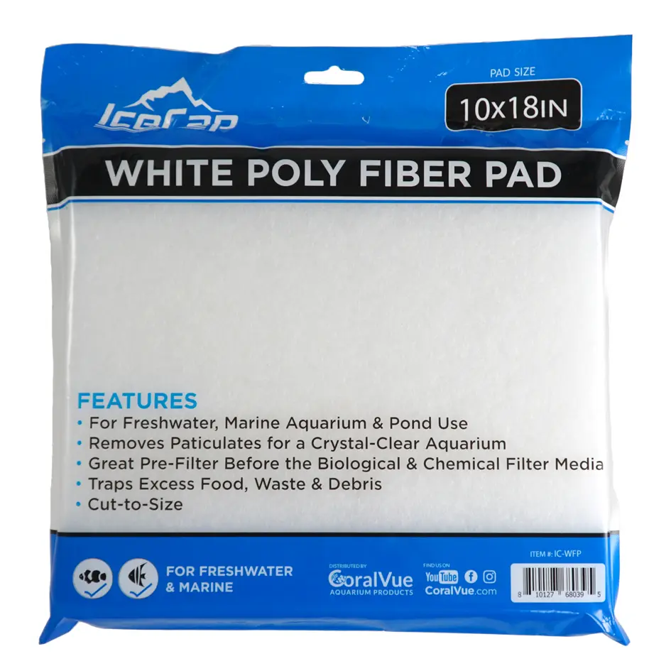 IceCap White Poly Fiber Pad