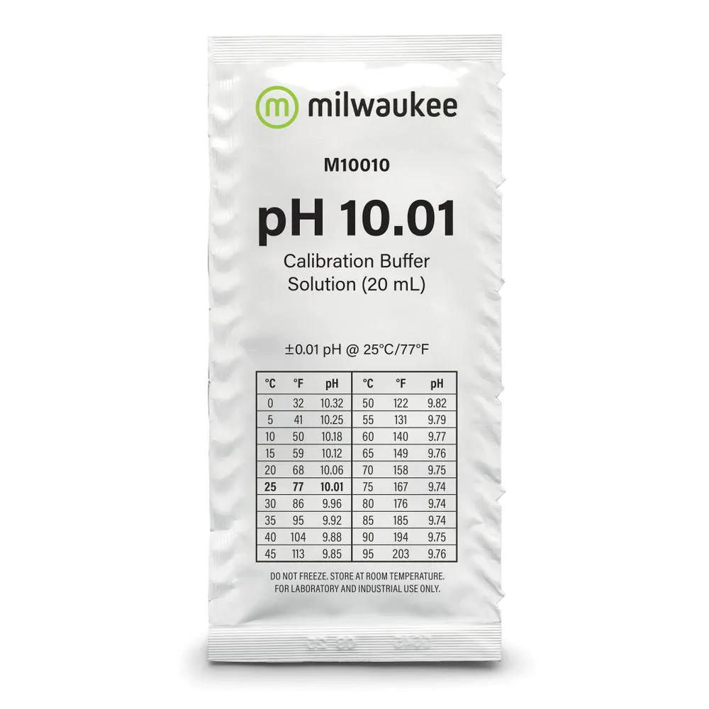 Milwaukee 10.01pH Buffer 20 ml Calibration Packet