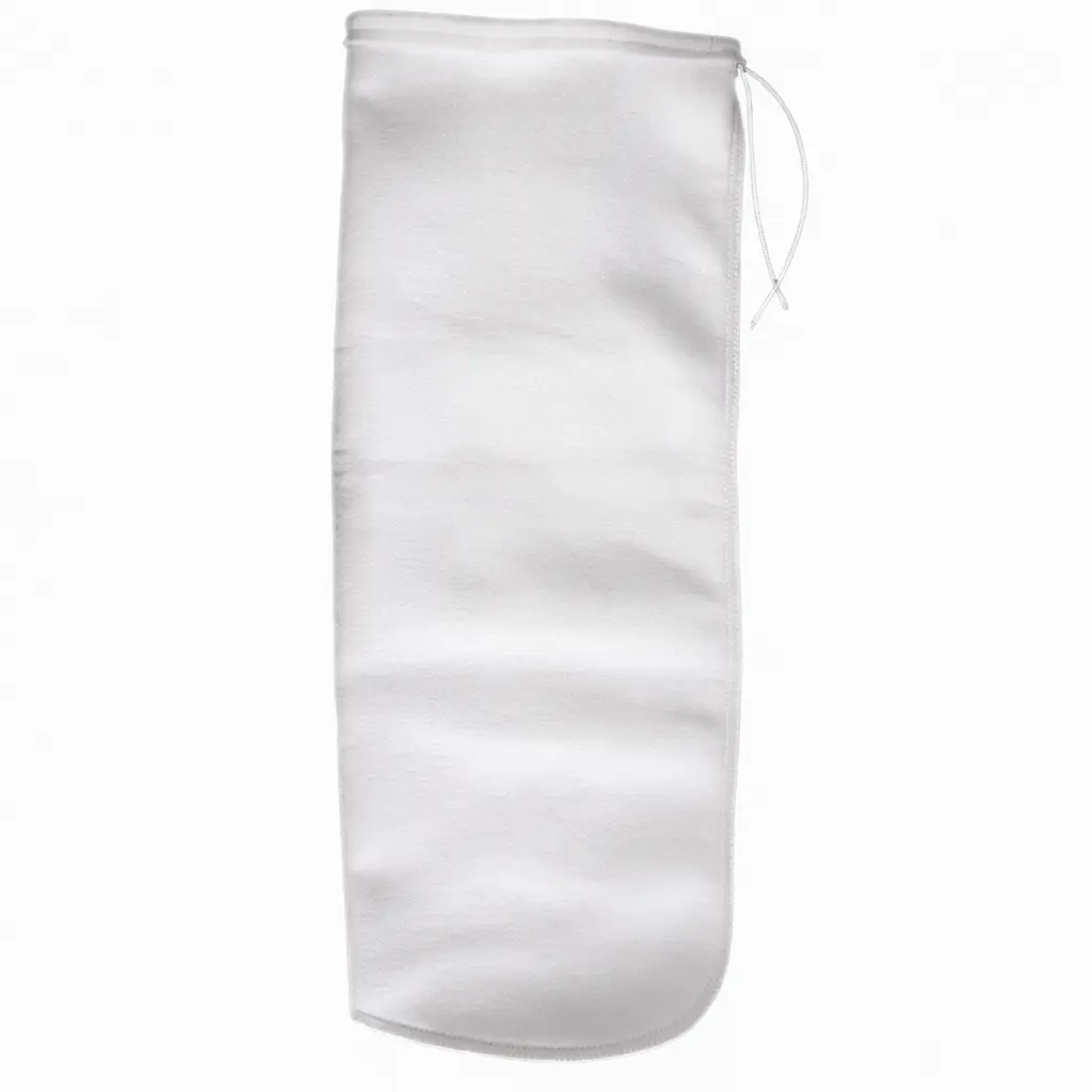 Felt 100-Micron Filter Sock, Drawstring, 7 x 32 in