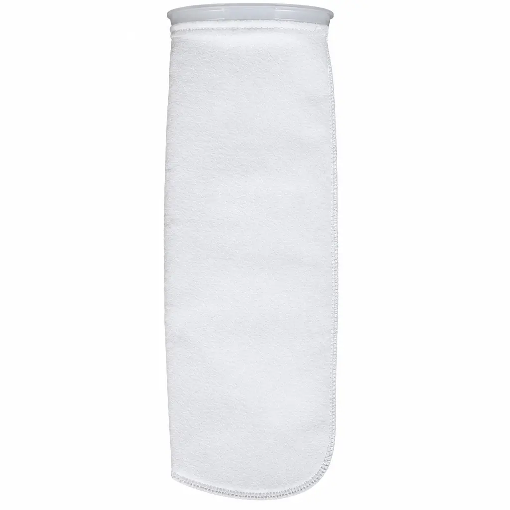 Felt 100-Micron Filter Sock, Plastic F-Ring, 7 x 32 in
