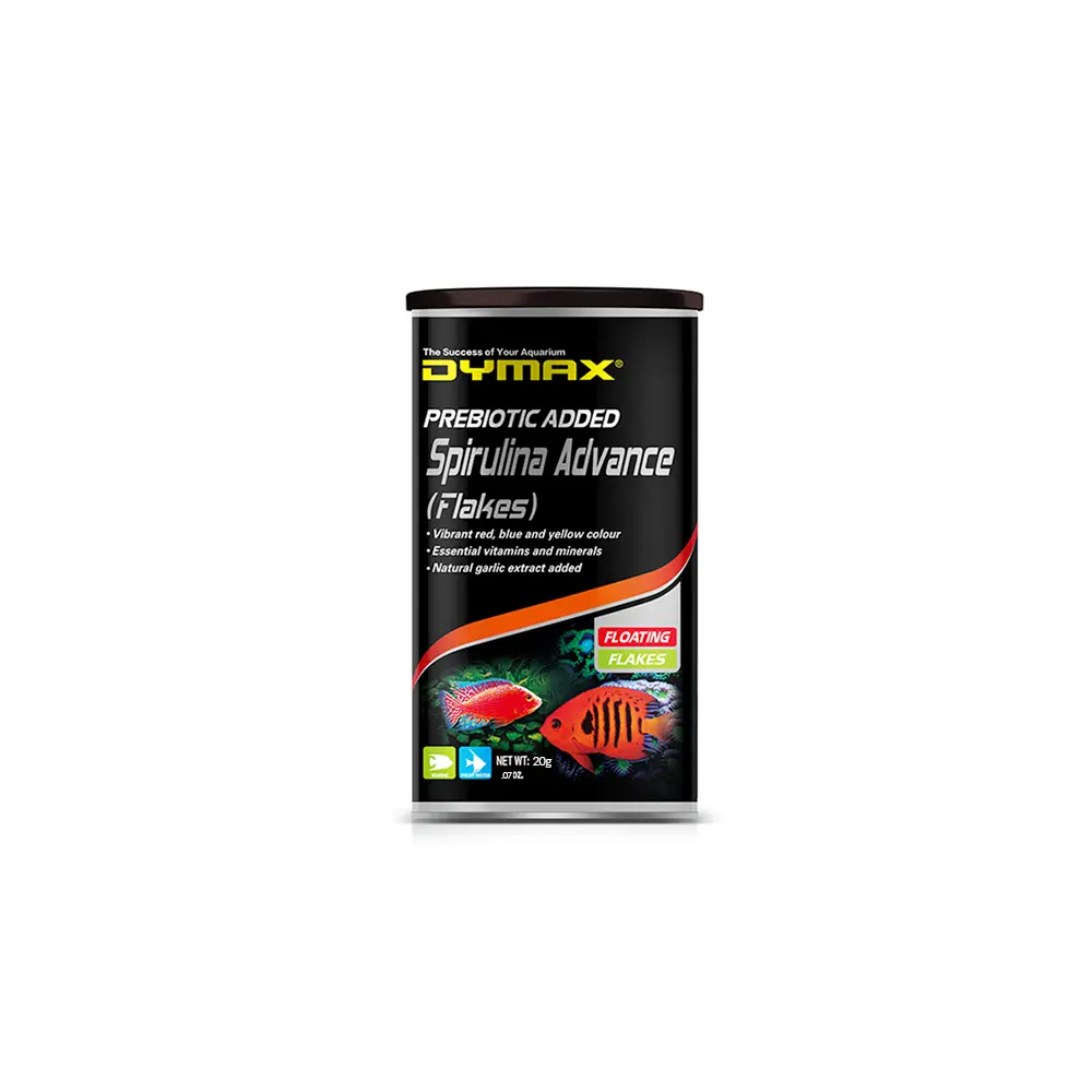 Dymax Spirulina Advance Flakes Fish Food, 20g