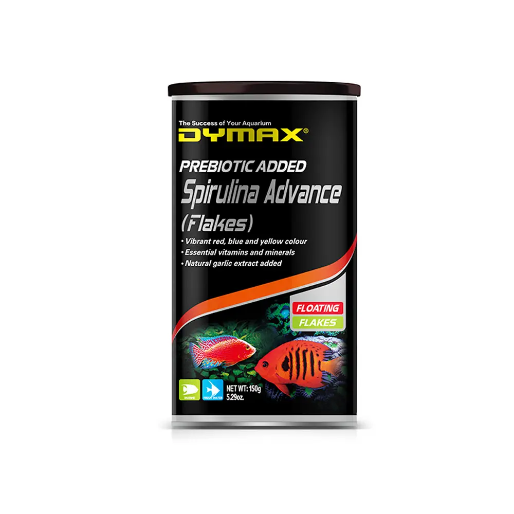 Dymax Spirulina Advance Flakes Fish Food, 150g