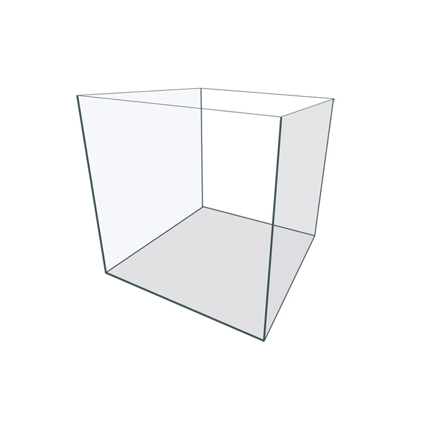 IceCap Glass Cube Aquarium, 7-Gallon