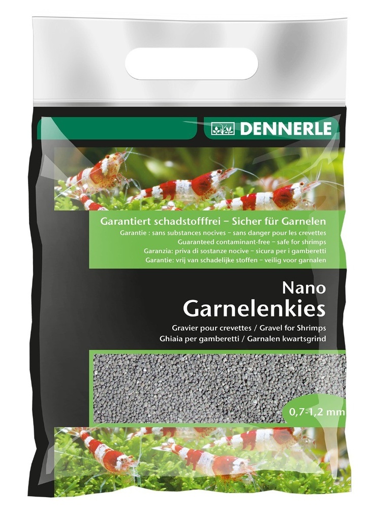 Dennerle Nano Shrimp Gravel, Arkansas Grey, 2 kg