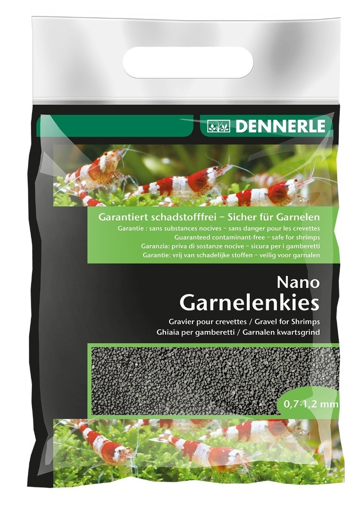 Dennerle Nano Shrimp Gravel, Sulawesi Black, 2 kg