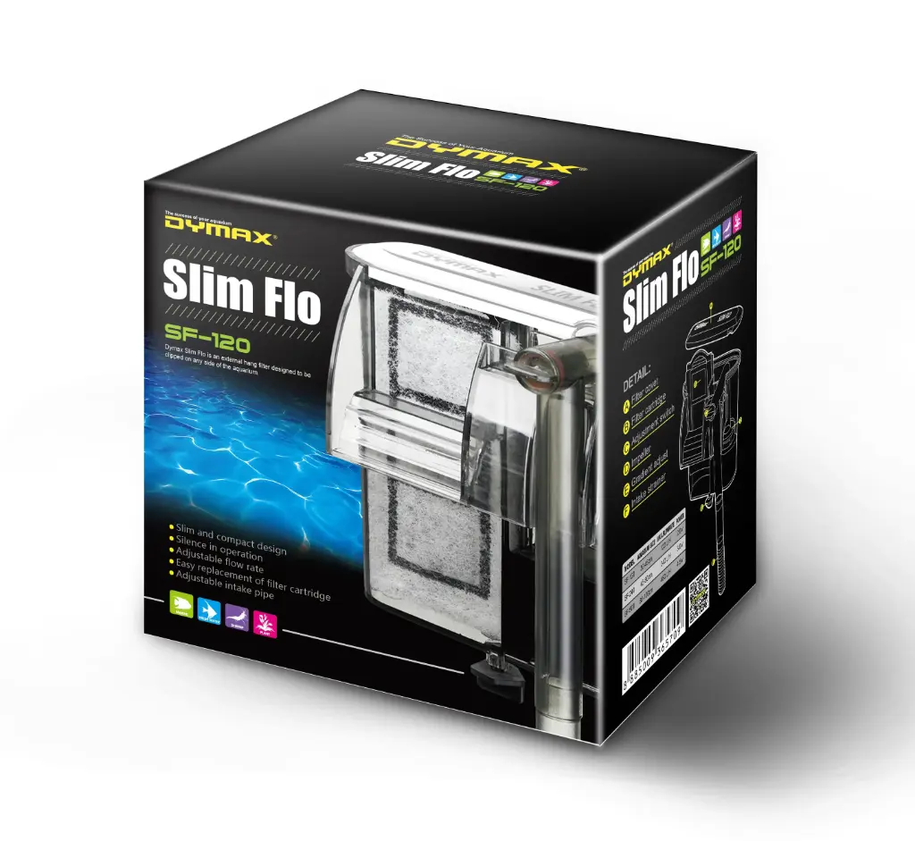 Dymax Slim Flo SF-120 Hang-On Filter, Small (OPEN BOX)