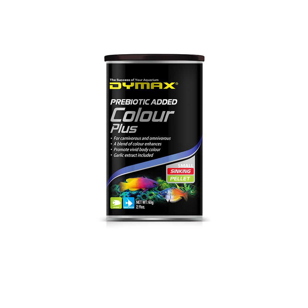 Dymax Colour Plus Pellet Fish Food, 60 g (OVERSTOCK)
