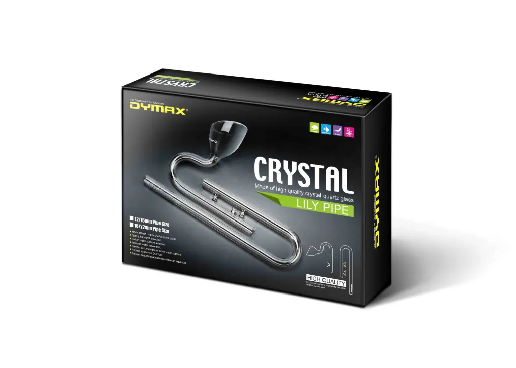 Dymax Crystal Glass Lily Pipe Set