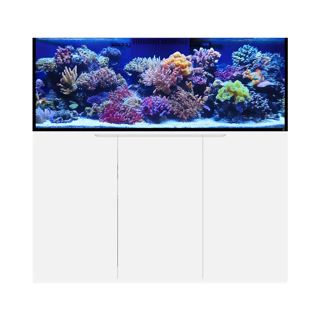 Eshopps Mariner M130 Rimless 125-Gallon Reef-Ready Aquarium, White Stand 