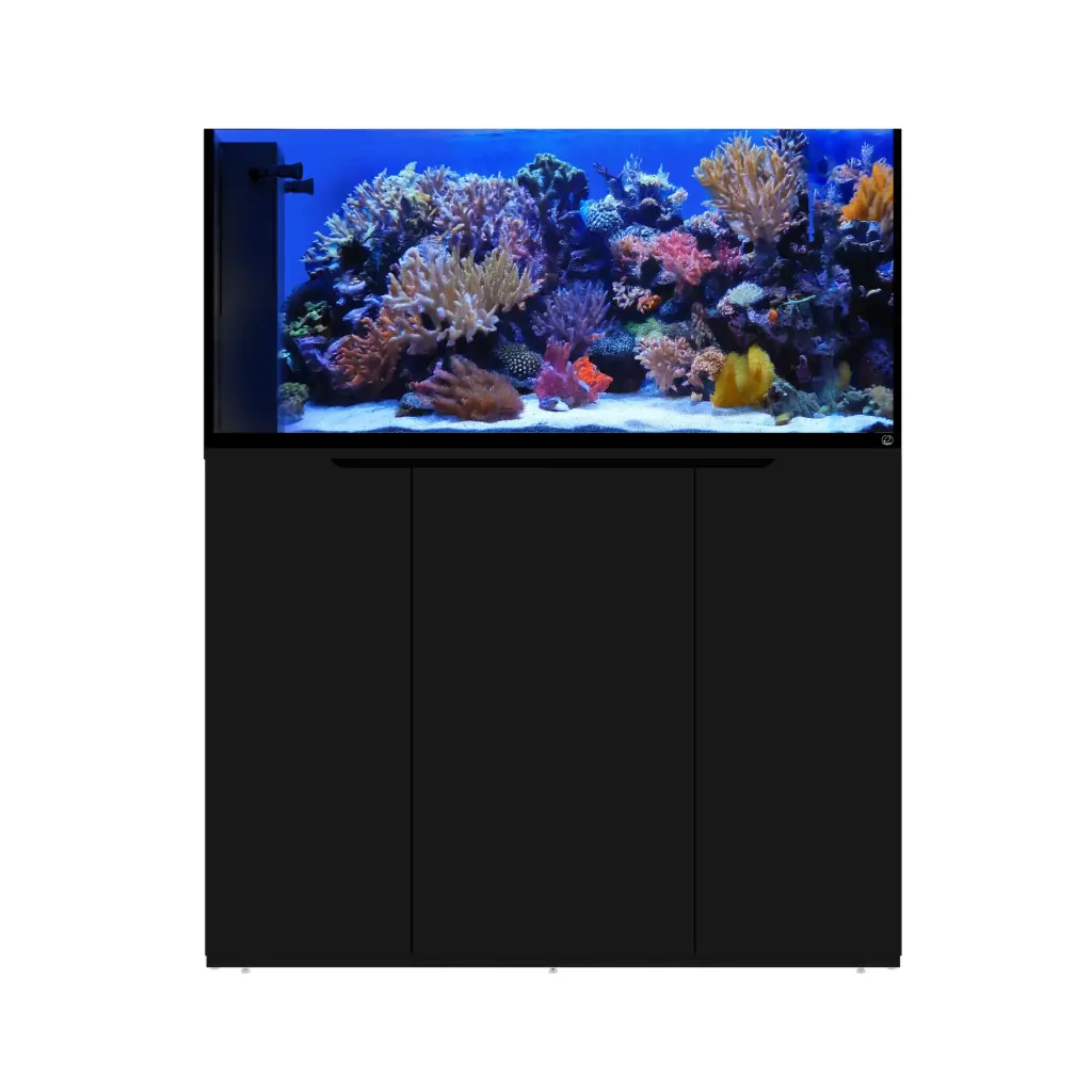 Eshopps Mariner MP100 Peninsula Rimless 100-Gallon Reef-Ready Aquarium, Black Stand 