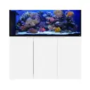 Eshopps Mariner MP130 Peninsula Rimless 130-Gallon Reef-Ready Aquarium, White Stand 
