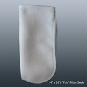 CoralVue Felt Filter Sock With Draw String, 4x14 in (CLOSEOUT)