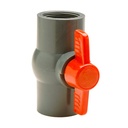 Grey Threaded 1-1/2" PVC Ball Valve