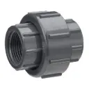 1-1/2in Grey Threaded PVC Union